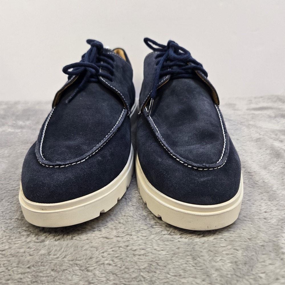 Marc Joseph New York Mens Clark Street Derby Size 11 Navy Suede Lace Up - Picture 2 of 11